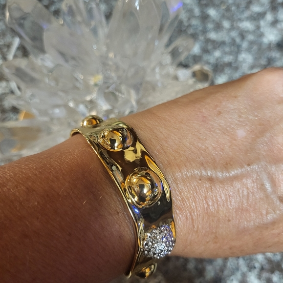 NWOT ALEXIS BITTAR MOULTON GOLD BRACELET EXQUISTE!! 🤩 - Picture 4 of 7
